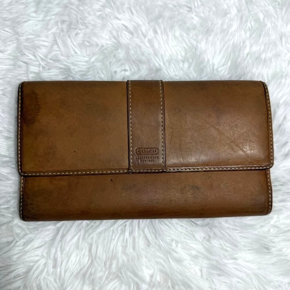 y2k Coach Brown Wallet